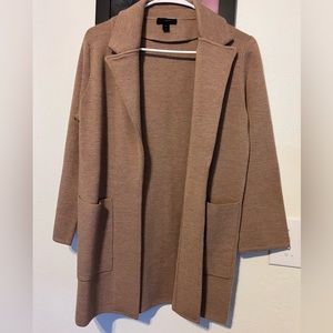 J. Crew women’s Sophie Sophie Merino Open Front wool Blend sweater Blazer